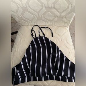 Stripe halter top